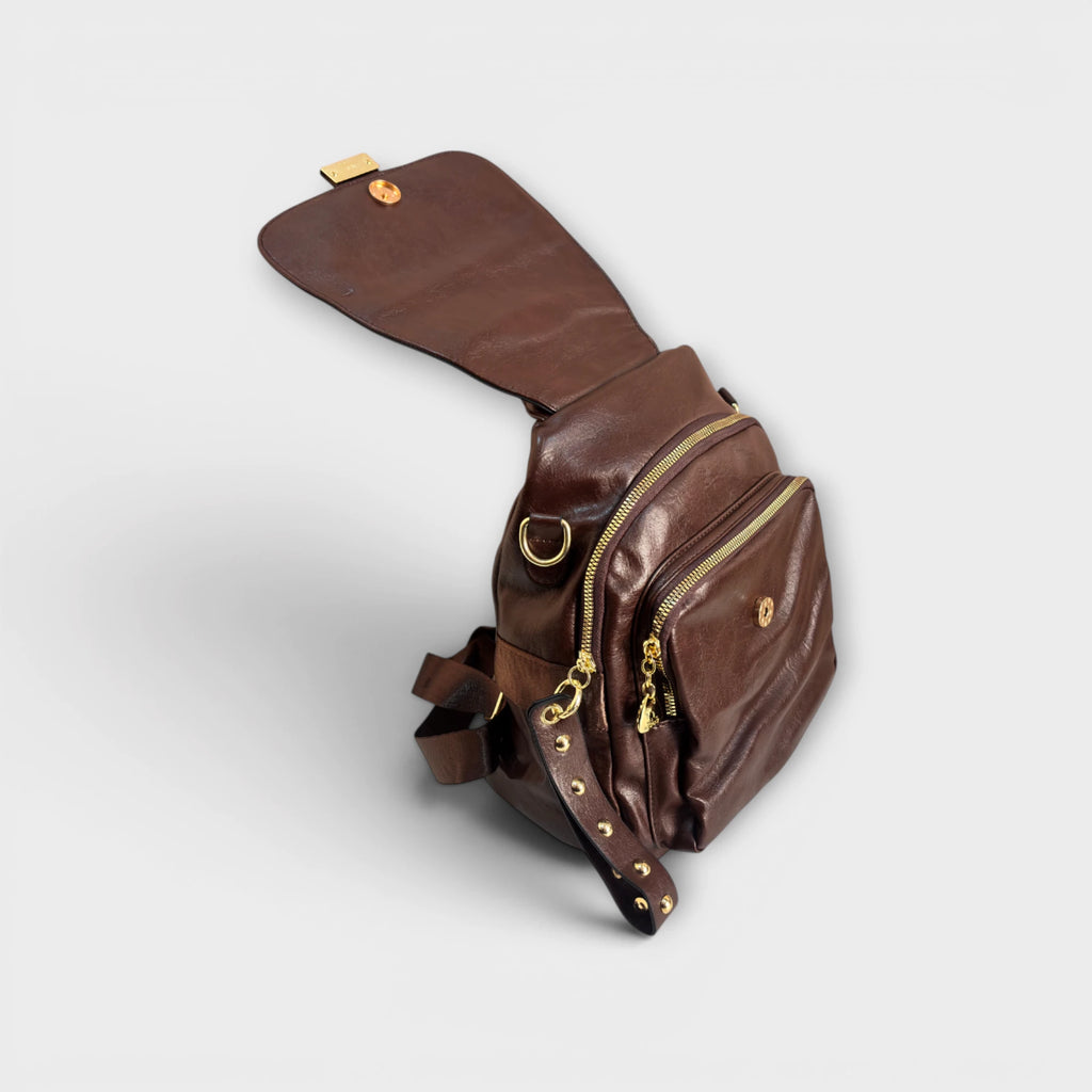 Royaume Hathi Handcrafted Faux Leather Backpack