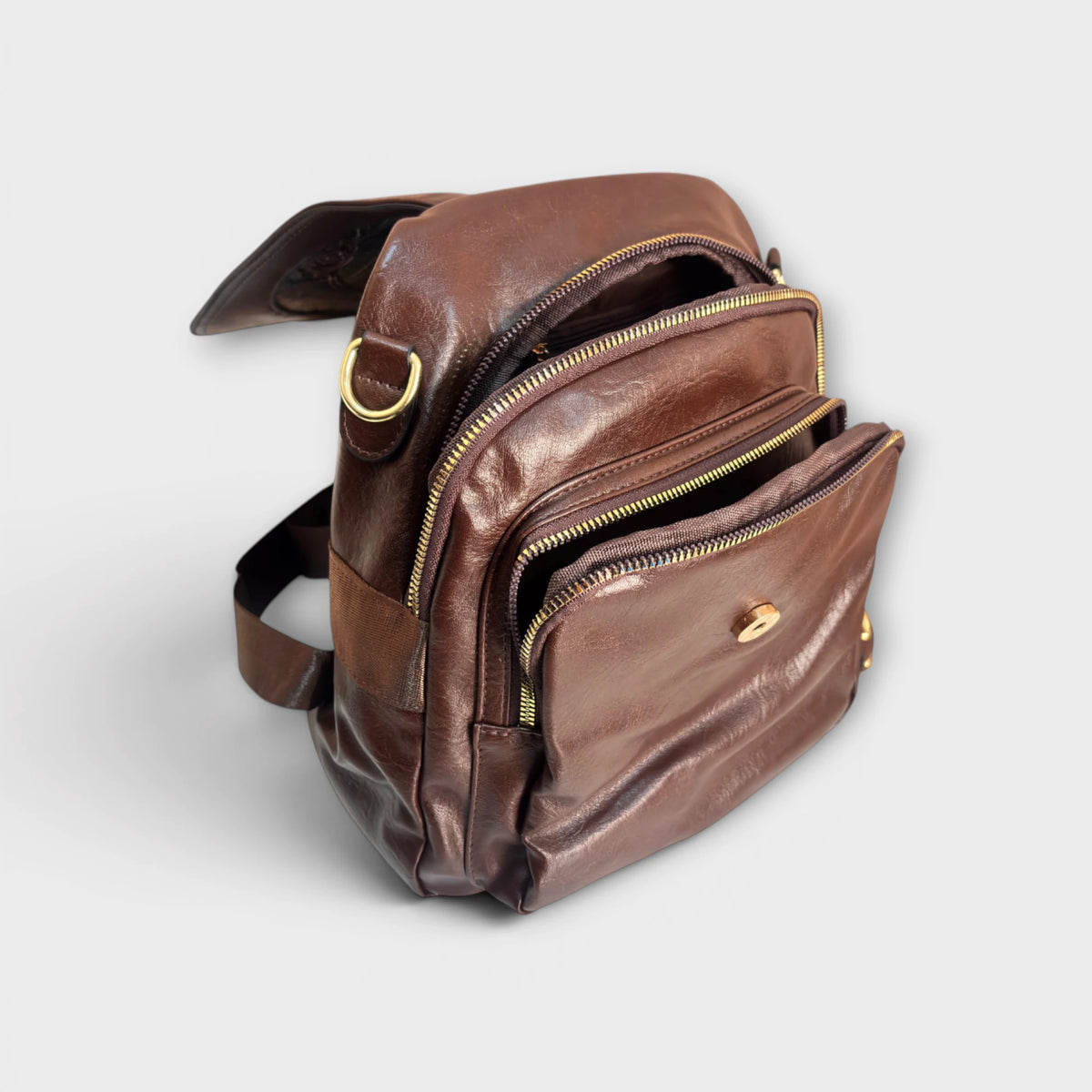 Royaume Hathi Handcrafted Faux Leather Backpack