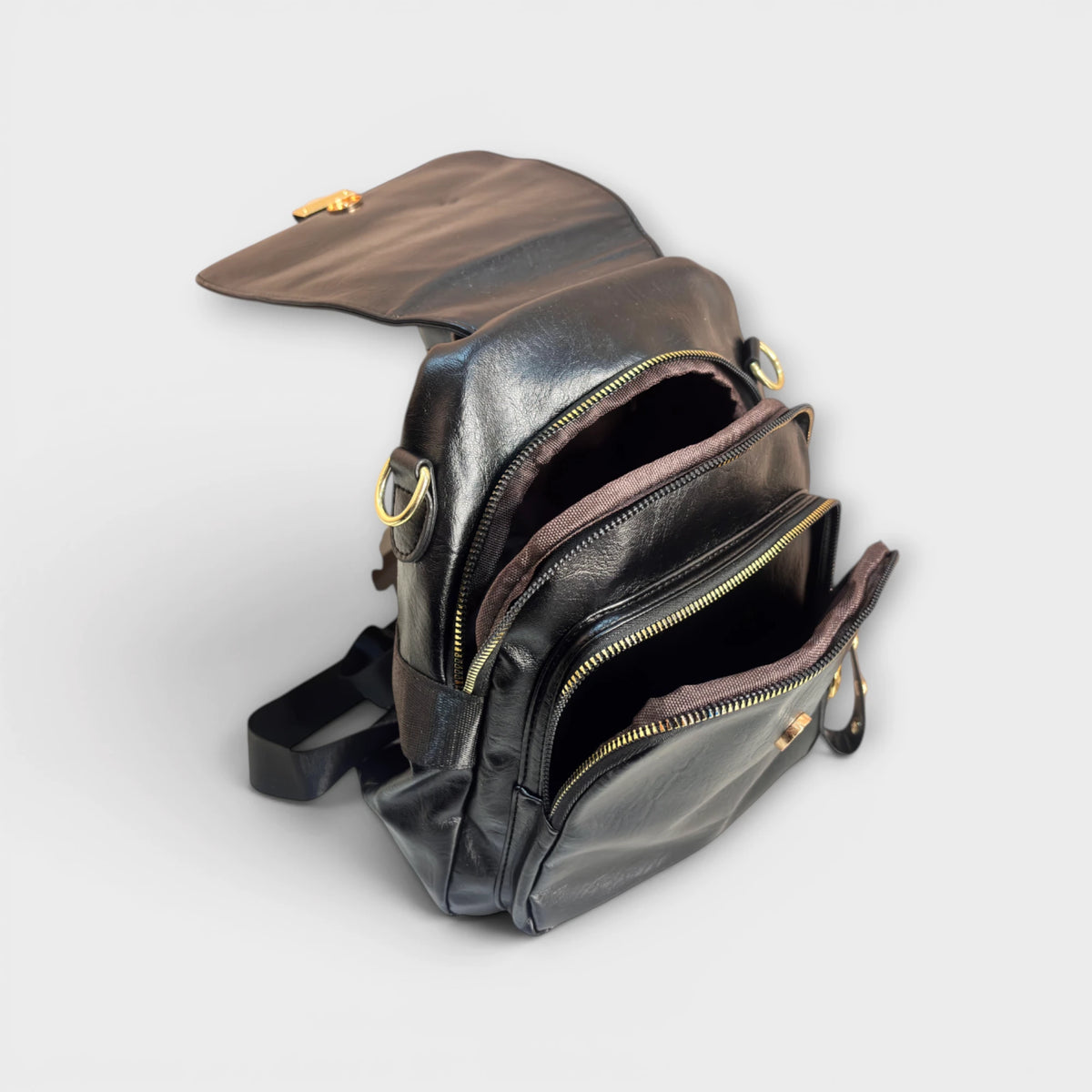 Royaume Hathi Handcrafted Faux Leather Backpack