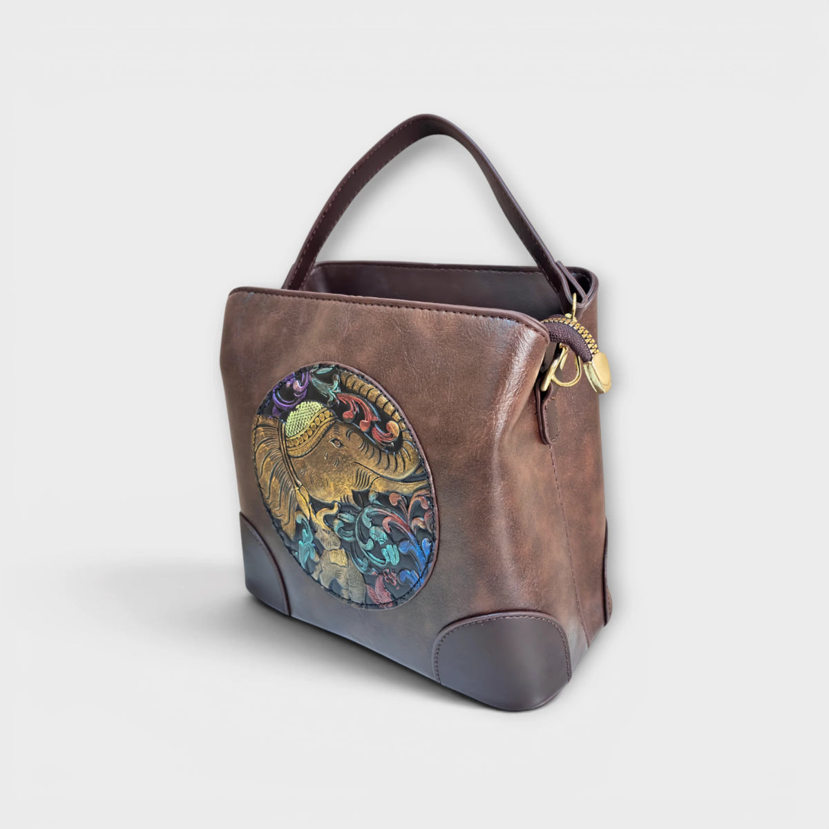 Maison Hathi Handcrafted Faux Leather Handbag