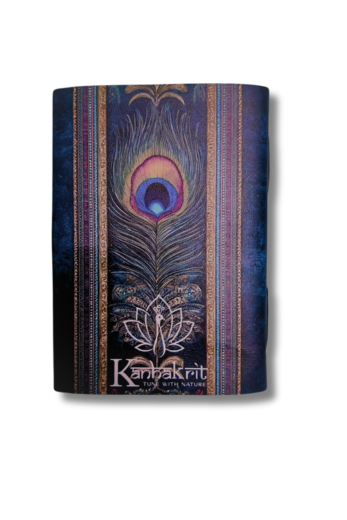 Peacock Garden Full Grain Leather Journal