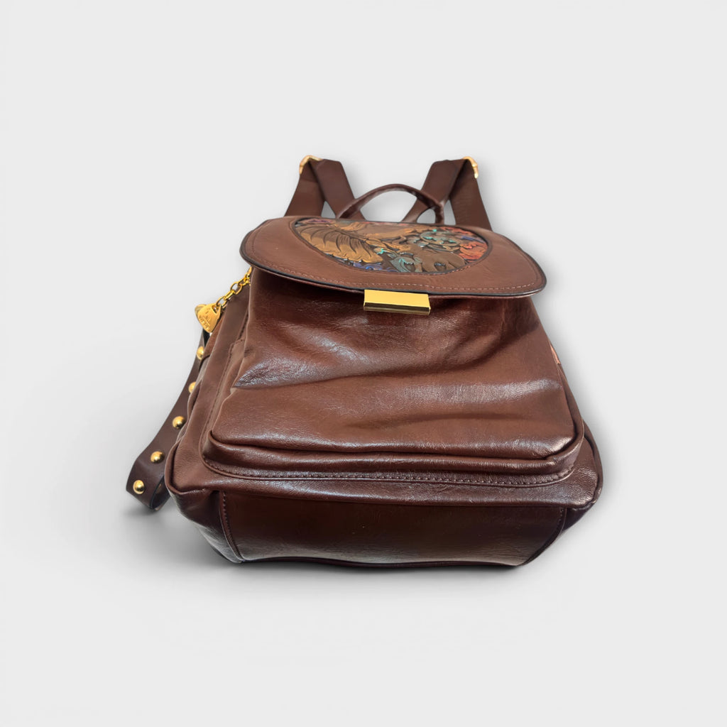 Royaume Hathi Handcrafted Faux Leather Backpack