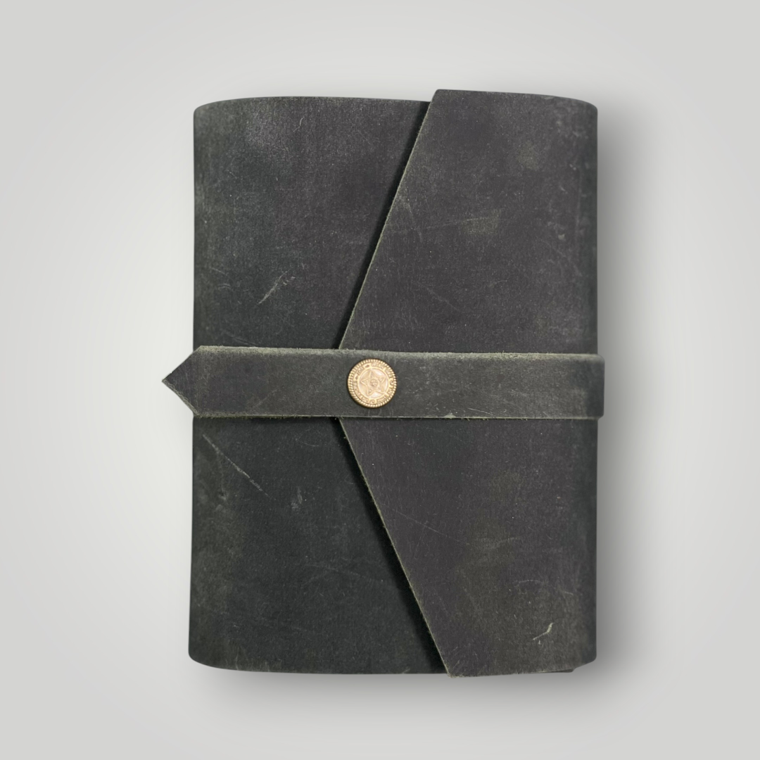 Handcrafted Leather Journal with Handmade Cotton Paper