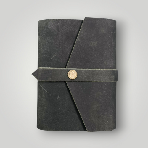 Handcrafted Leather Journal with Handmade Cotton Paper